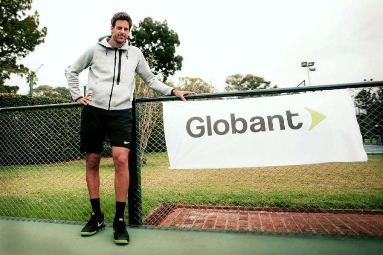 Juan Martín del Potro vuelve a la cancha y Globant lo acompaña
