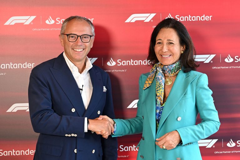 Santander será patrocinador y banco oficial de la Fórmula 1