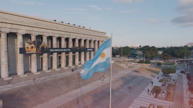 La activación de Samsung Argentina en un lugar icónico de la Ciudad de Buenos Aires
