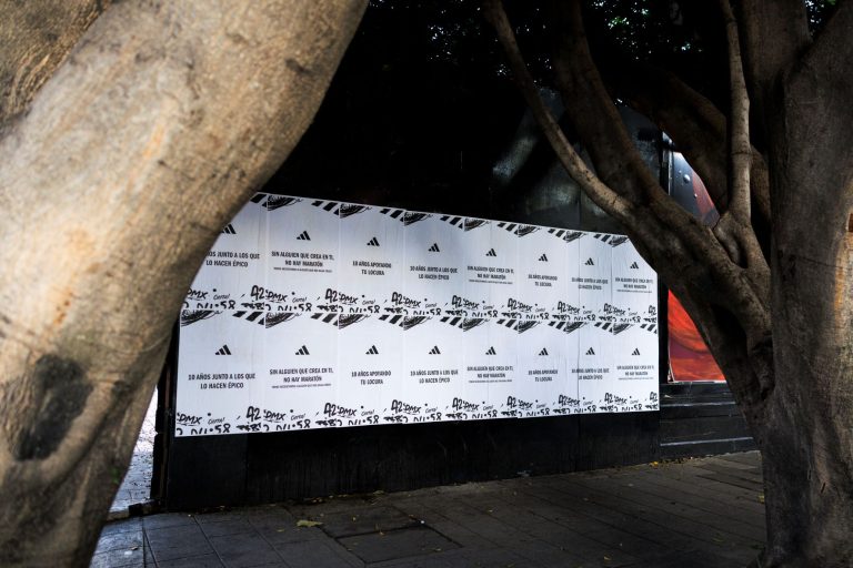Mexico City Marathon adidas signage